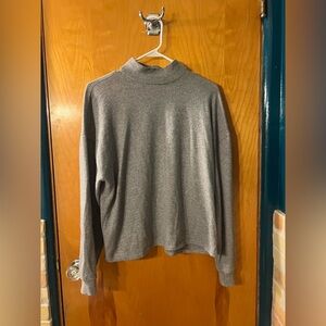 Forever 21 Gray Mock Neck Sweater